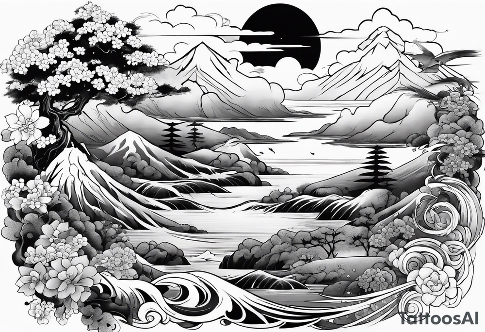 japanese style tattoo idea