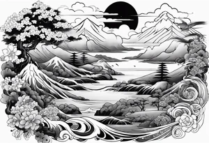 japanese style tattoo idea