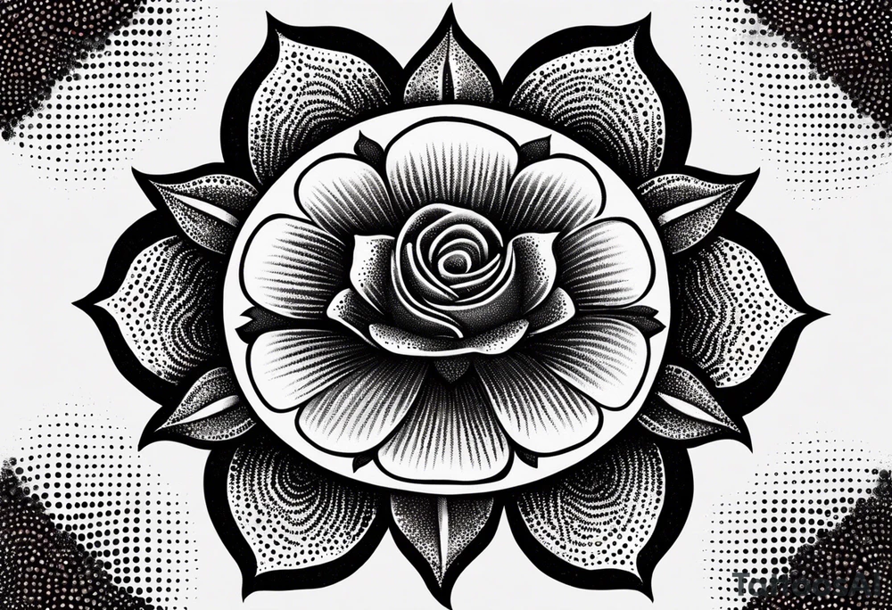 Tudor rose tattoo idea