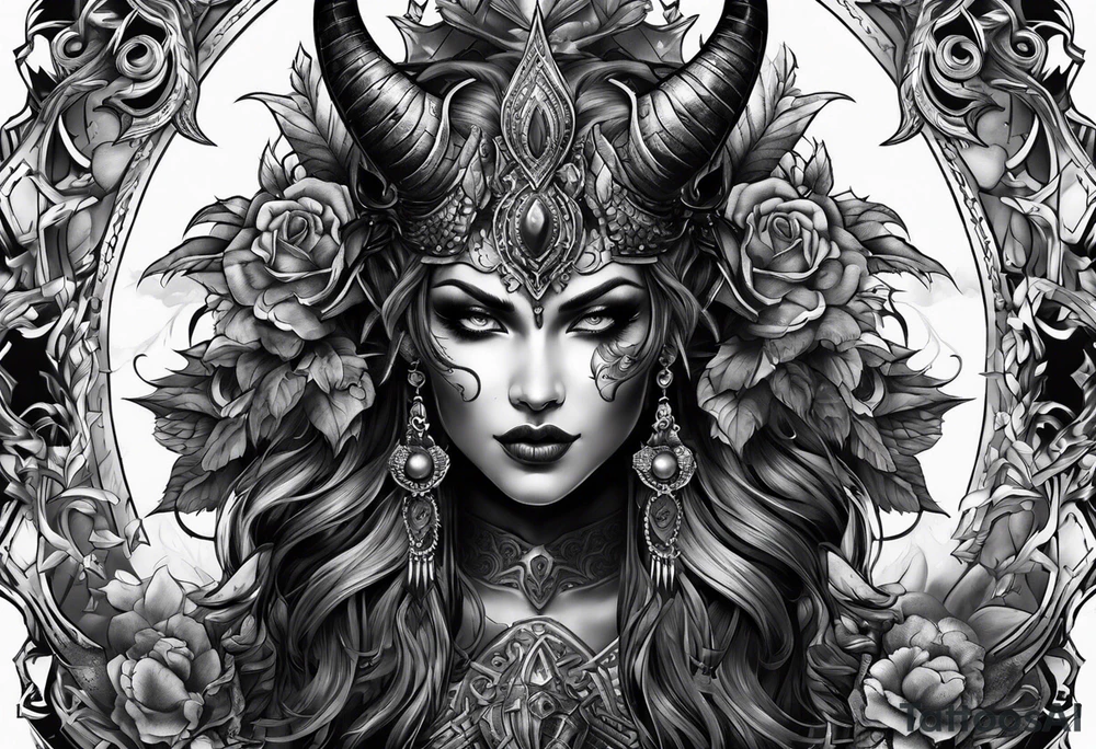 demon tattoo idea