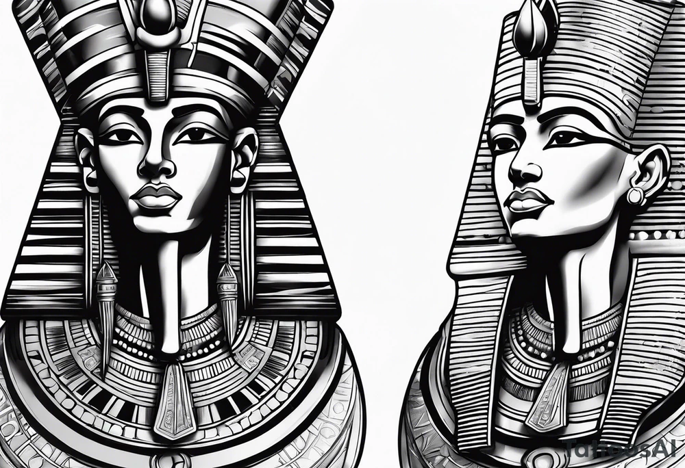 Pharaoh and King tattoo idea