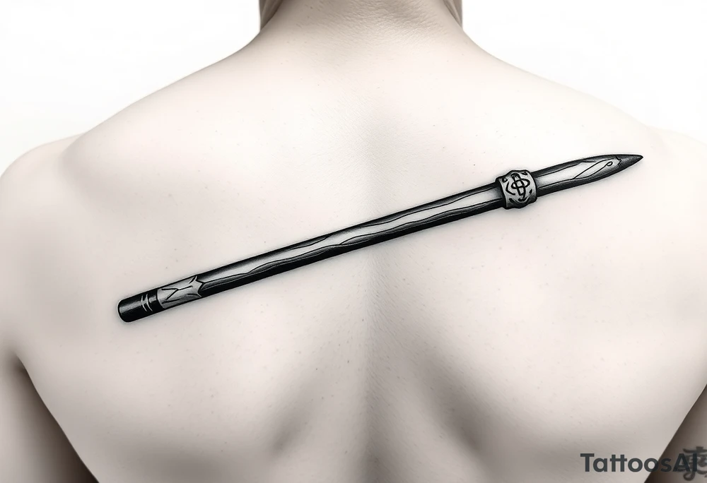 chinese chopsticks with ancient treatment about 5cm long , 1 cm wide tattoo idea