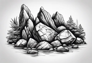 Rocks tattoo idea