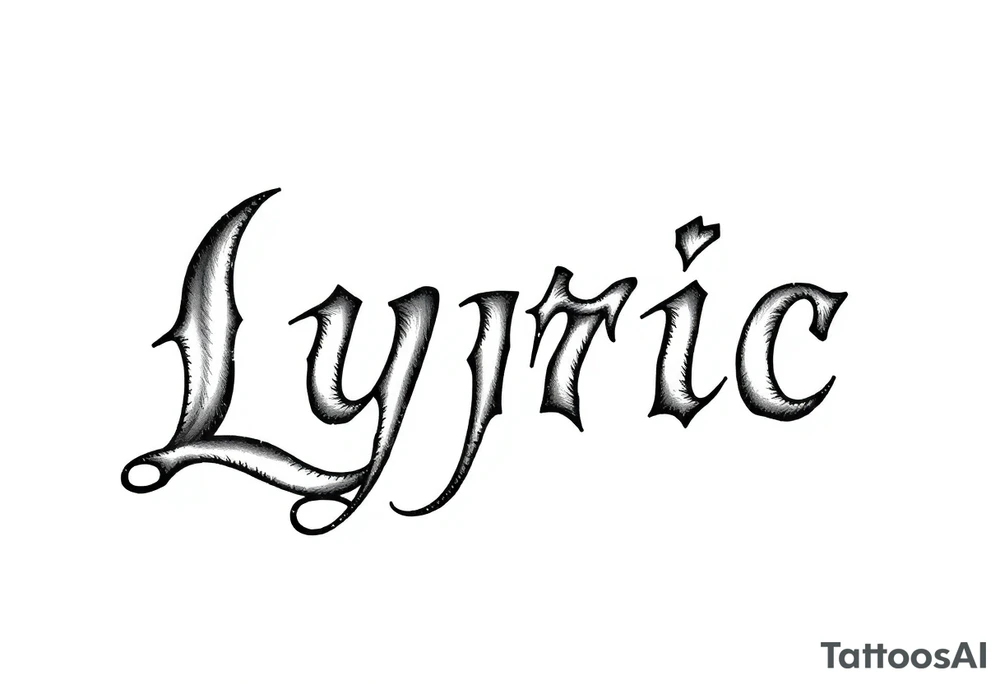 Lyric tattoo idea