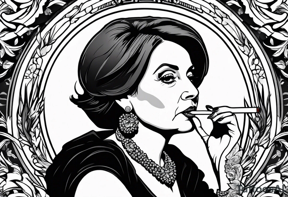 nancy pelosi smoking cigarette tattoo idea
