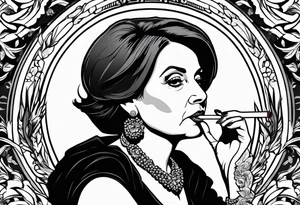 nancy pelosi smoking cigarette tattoo idea