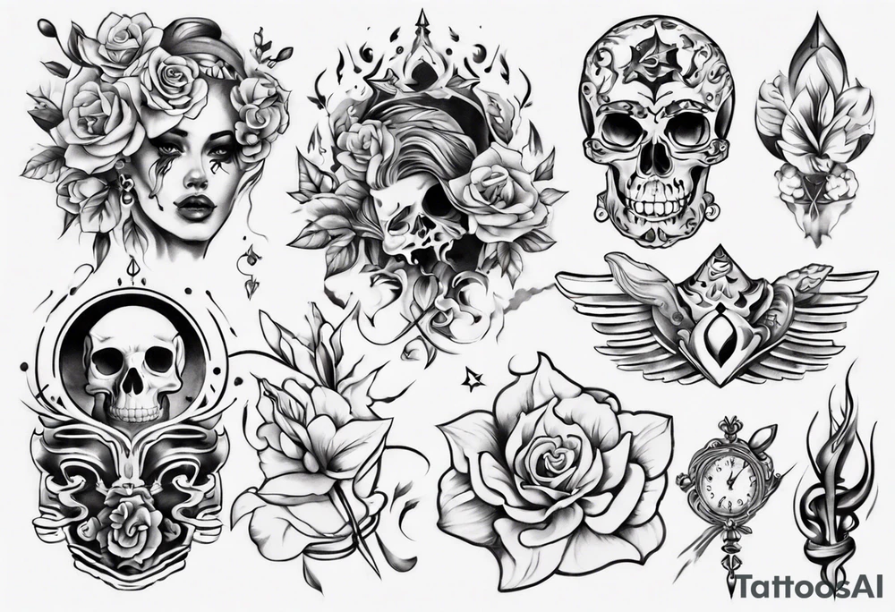 На всю руку tattoo idea