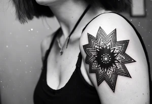cosmic y2k star tattoo idea