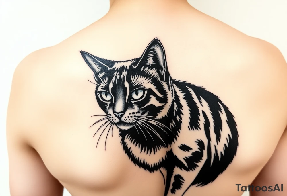 Black Cat tattoo idea