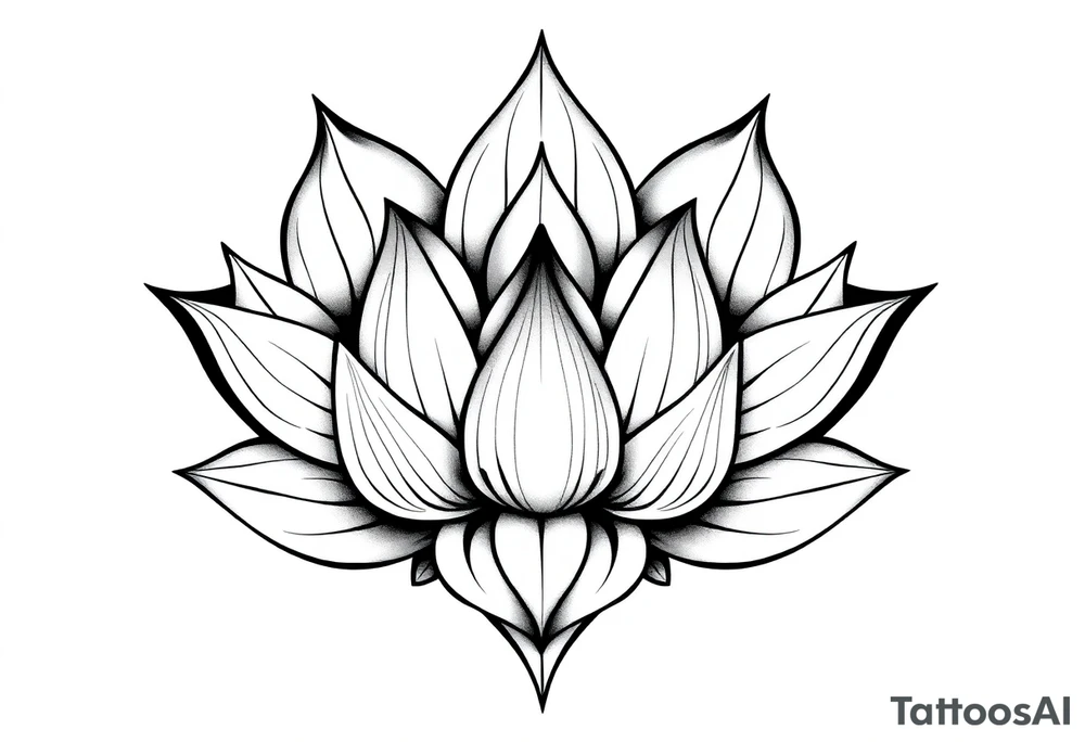 Lotus flower tattoo idea