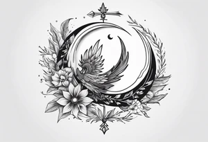 elegant line 
dainty 
spiritual 
moon 
sun 
arrow
spine
narrow
leaves
spring
phoenix tattoo idea