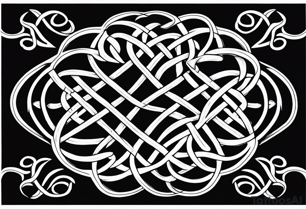 4 leaf clover celtic knot tattoo idea