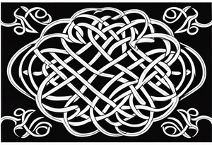 4 leaf clover celtic knot tattoo idea