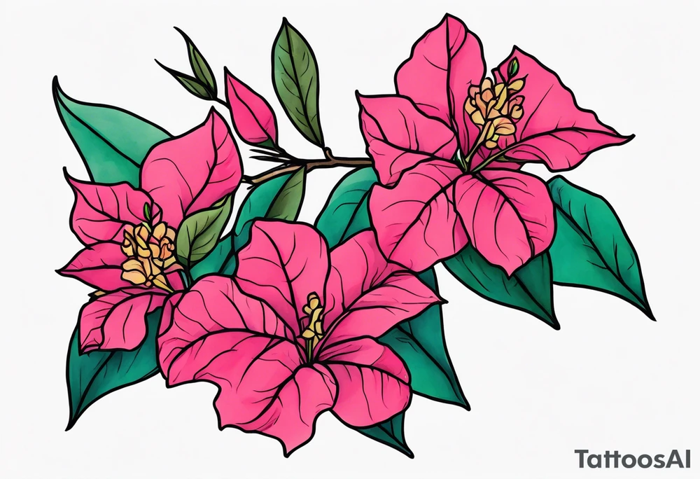 bougainvillea tattoo idea