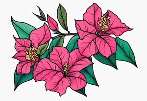 bougainvillea tattoo idea