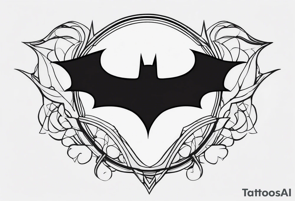 batman symbol by itself tattoo idea