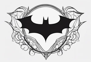 batman symbol by itself tattoo idea