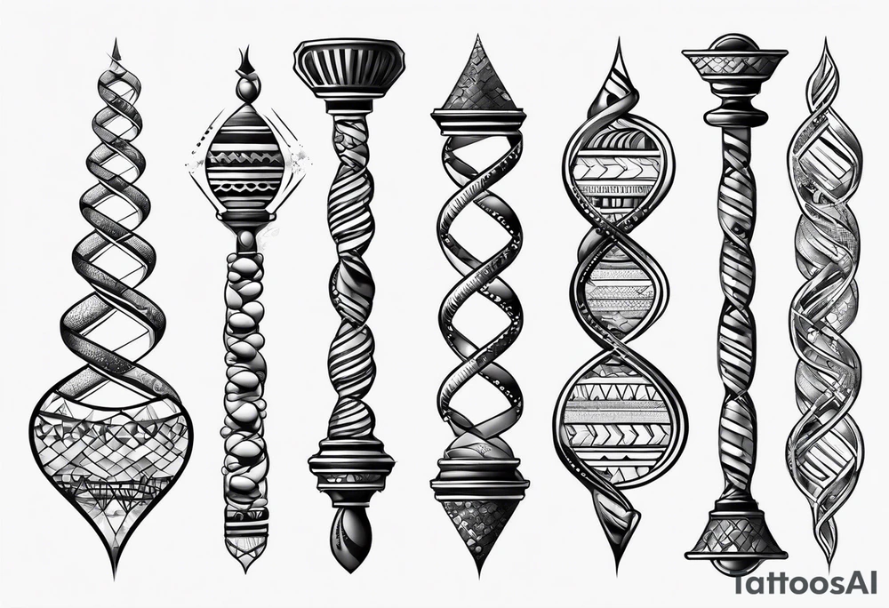 Dna strand tattoo idea