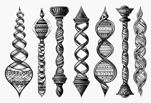 Dna strand tattoo idea
