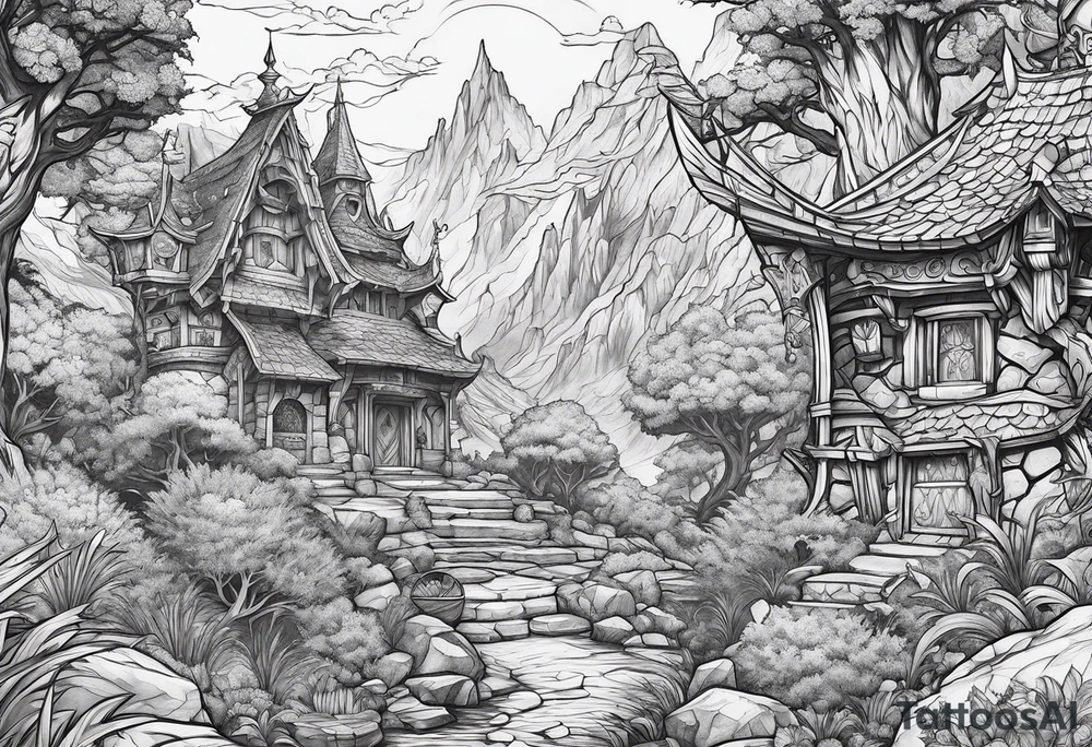 Dungeons and Dragons inspired tattoo idea