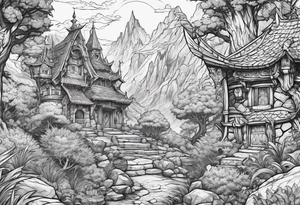 Dungeons and Dragons inspired tattoo idea