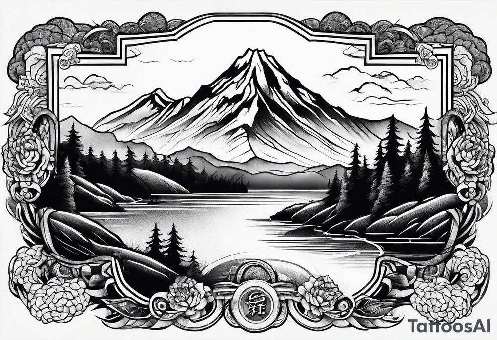 Montagne tattoo idea
