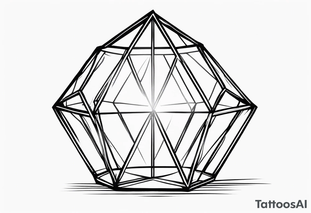 a diamond behind prison bars - minimal tattoo idea
