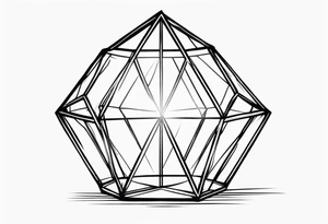 a diamond behind prison bars - minimal tattoo idea
