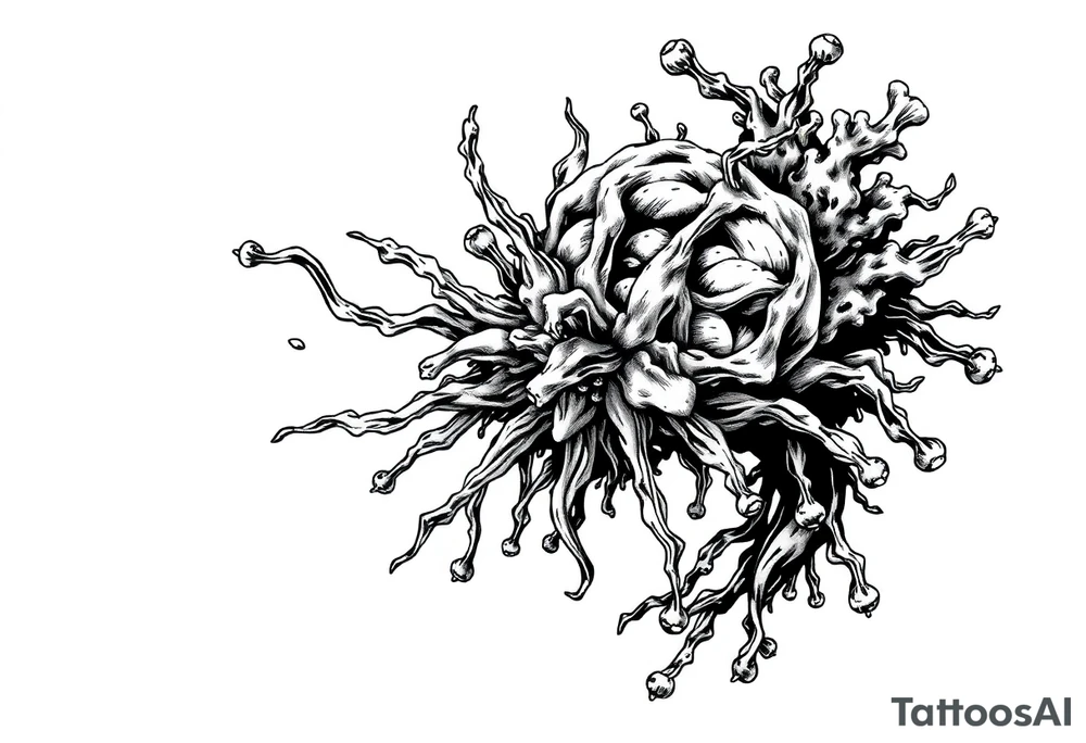 killing bacteria concept art tattoo idea