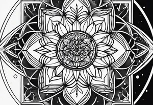 geometric honey comb tattoo tattoo idea