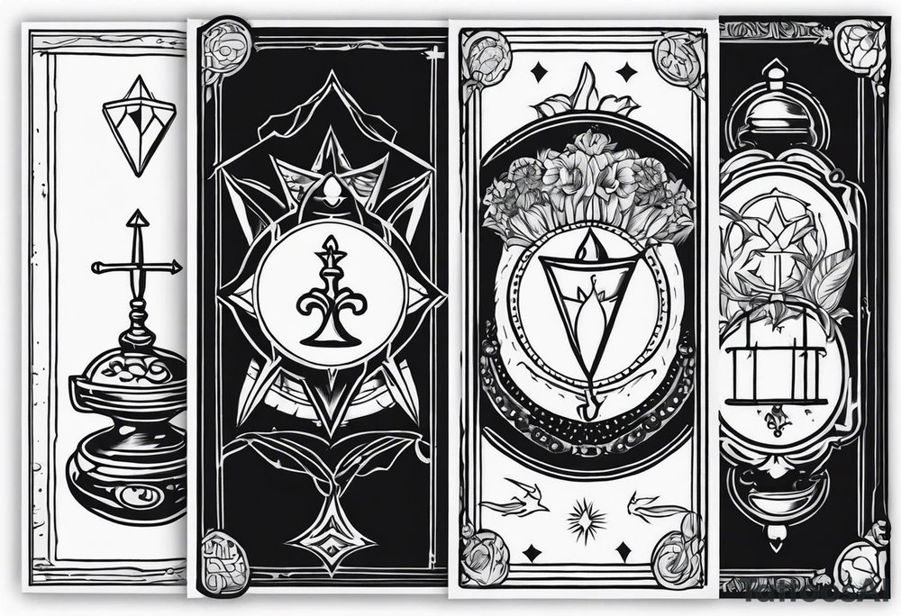 Greed tarot card tattoo idea