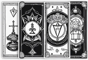 Greed tarot card tattoo idea