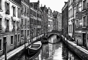 canal houses tattoo idea