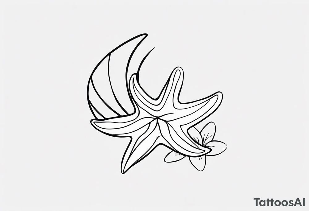 Dainty and delicate Shell/starfish wrist tattoo tattoo idea Dainty and delicate Shell/starfish wrist tattoo tattoo idea