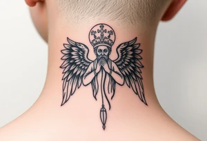 Russian orthodox angel tattoo idea
