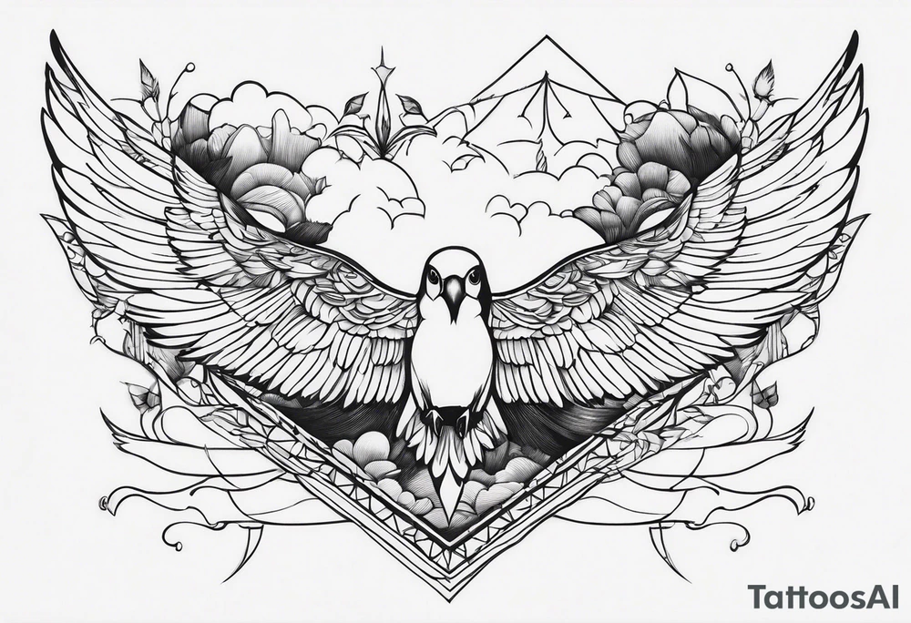 Birds in Flight tattoo idea