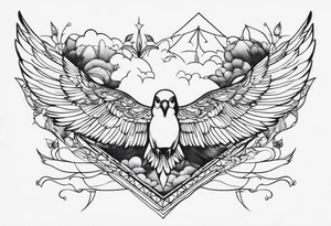 Birds in Flight tattoo idea
