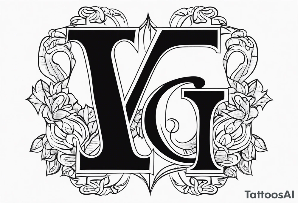Initials T A C tattoo idea