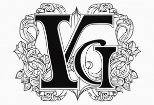 Initials T A C tattoo idea