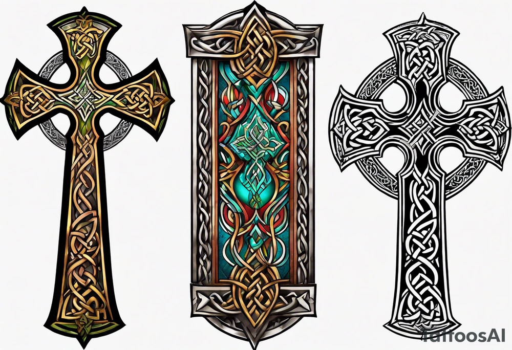 celtic cross tattoo idea