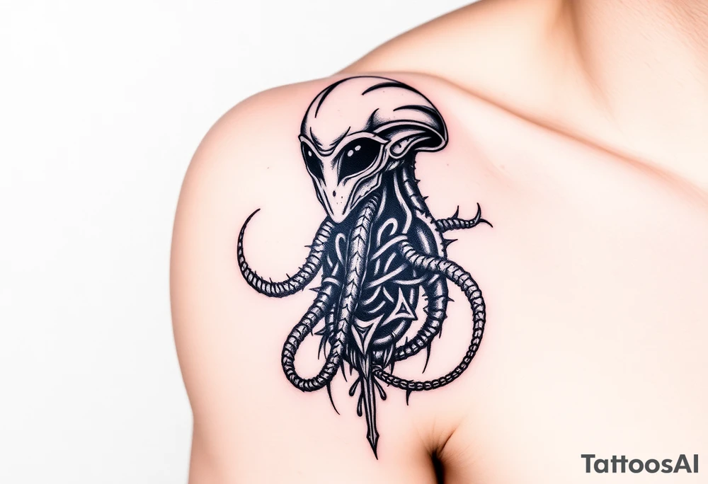 Aliens, drugs, and sex tattoo idea