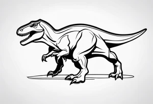 dinosaur tattoo idea