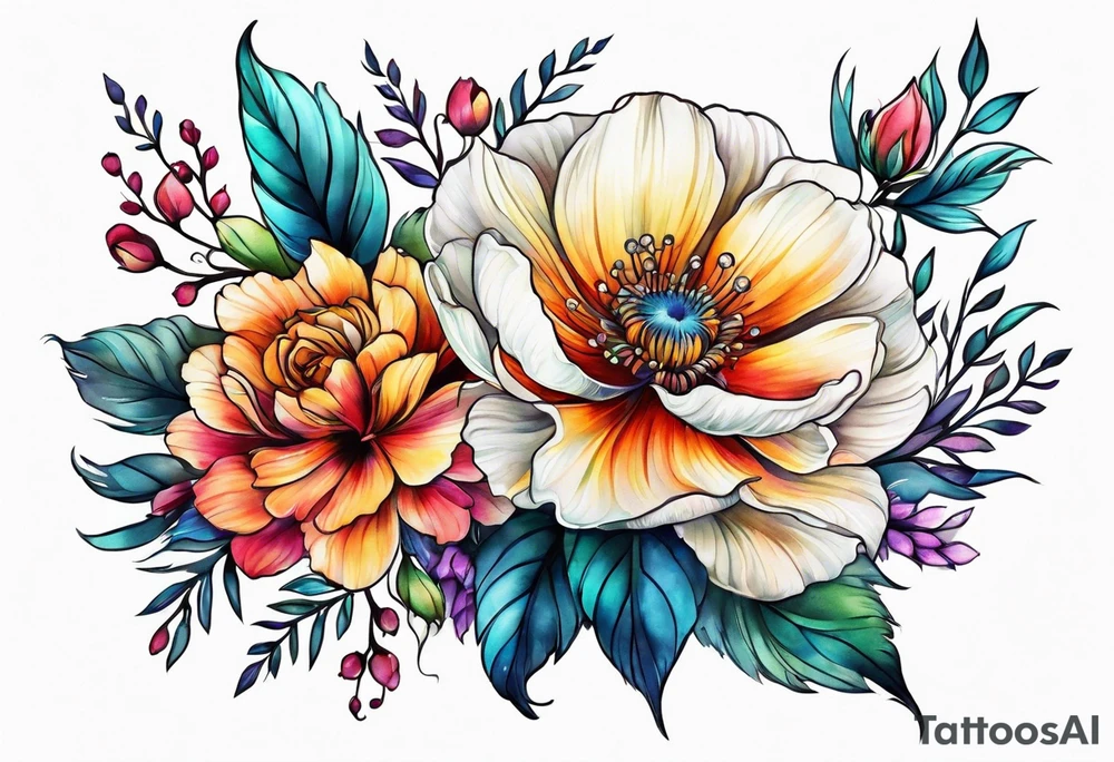 Flower tattoo idea