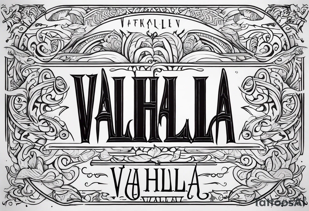 Valhalla mist tattoo idea