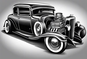 Rat rod tattoo idea
