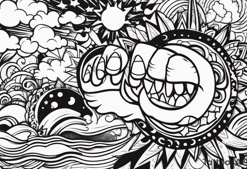 Idle hands tattoo idea