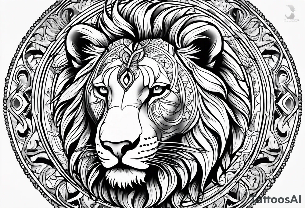 Leo astrology sign tattoo idea