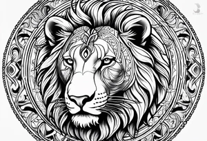 Leo astrology sign tattoo idea