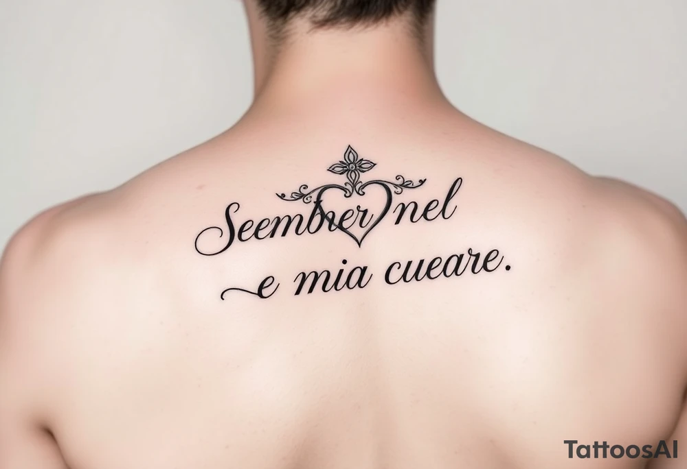 Sempre nel mio cuore tattoo idea