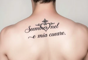 Sempre nel mio cuore tattoo idea
